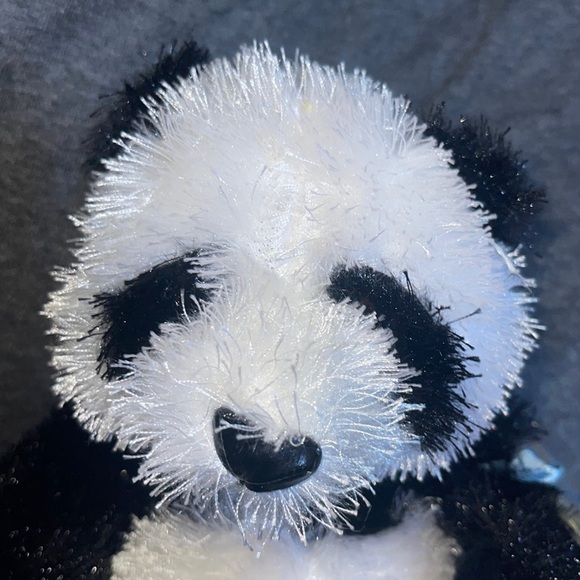 WEBKINZ Ganz PANDA black/white HM111 Hang/But tag no code stuffed animal plush - Picture 2 of 10